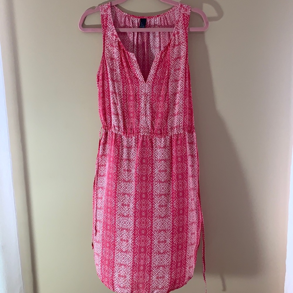 Pink pattern summer dress